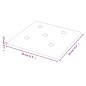 vidaXL Paneles pared 12 uds cuero sintético capuchino 30x30 cm 1,08 m²