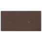 vidaXL Paneles de pared 12 uds cuero sintético marrón 30x15 cm 0,54 m²