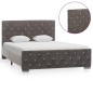 vidaXL Estructura de cama de tela gris 120x200 cm vidaXL Estructura de cama de tela gris 120x200 cm