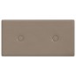 vidaXL Paneles pared 12 uds cuero sintético capuchino 30x15 cm 0,54 m²