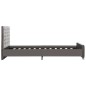 vidaXL Estructura de cama de tela gris 120x200 cm vidaXL Estructura de cama de tela gris 120x200 cm