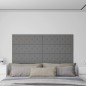 vidaXL Paneles de pared 12 uds cuero sintético gris 90x30 cm 3,24 m² vidaXL Paneles de pared 12 uds cuero sintético gris 90x30 cm 3,24 m²