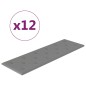 vidaXL Paneles de pared 12 uds cuero sintético gris 90x30 cm 3,24 m² vidaXL Paneles de pared 12 uds cuero sintético gris 90x30 cm 3,24 m²