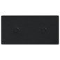 vidaXL Paneles de pared 12 uds cuero sintético negro 30x15 cm 0,54 m²