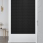 vidaXL Paneles de pared 12 uds cuero sintético negro 30x15 cm 0,54 m²