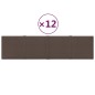 vidaXL Paneles de pared 12 uds tela gris taupe 60x15 cm 1,08 m² vidaXL Paneles de pared 12 uds tela gris taupe 60x15 cm 1,08 m²