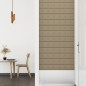 vidaXL Paneles pared 12 uds cuero sintético capuchino 90x15 cm 1,62 m² vidaXL Paneles pared 12 uds cuero sintético capuchino 90x15 cm 1,62 m²