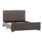 vidaXL Estructura de cama de tela gris 120x200 cm vidaXL Estructura de cama de tela gris 120x200 cm