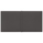 vidaXL Paneles de pared 12 uds tela gris oscuro 30x15 cm 0,54 m² vidaXL Paneles de pared 12 uds tela gris oscuro 30x15 cm 0,54 m²