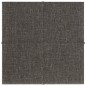 vidaXL Paneles de pared 12 uds tela gris oscuro 30x30 cm 1,08 m² vidaXL Paneles de pared 12 uds tela gris oscuro 30x30 cm 1,08 m²