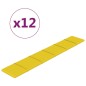 vidaXL Paneles de pared 12 uds tela amarillo claro 90x15 cm 1,62 m² vidaXL Paneles de pared 12 uds tela amarillo claro 90x15 cm 1,62 m²