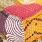 vidaXL Puf modular de tela patchwork vidaXL Puf modular de tela patchwork