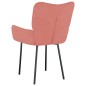 vidaXL Sillas de comedor 2 unidades terciopelo rosa vidaXL Sillas de comedor 2 unidades terciopelo rosa