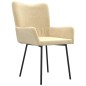 vidaXL Sillas de comedor 2 unidades terciopelo crema