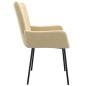 vidaXL Sillas de comedor 2 unidades terciopelo crema