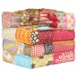 vidaXL Puf modular de tela patchwork vidaXL Puf modular de tela patchwork