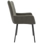 vidaXL Sillas de comedor 2 unidades terciopelo gris oscuro vidaXL Sillas de comedor 2 unidades terciopelo gris oscuro