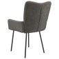 vidaXL Sillas de comedor 2 unidades terciopelo gris oscuro vidaXL Sillas de comedor 2 unidades terciopelo gris oscuro