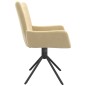 vidaXL Sillas de comedor giratorias 2 uds terciopelo crema vidaXL Sillas de comedor giratorias 2 uds terciopelo crema