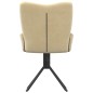 vidaXL Sillas de comedor giratorias 2 uds terciopelo crema vidaXL Sillas de comedor giratorias 2 uds terciopelo crema