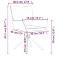 vidaXL Sillas de comedor giratorias 2 uds terciopelo crema vidaXL Sillas de comedor giratorias 2 uds terciopelo crema