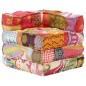 vidaXL Puf modular de tela patchwork vidaXL Puf modular de tela patchwork