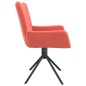 vidaXL Sillas de comedor giratorias 2 unidades terciopelo rosa