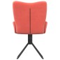 vidaXL Sillas de comedor giratorias 2 unidades terciopelo rosa