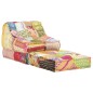 vidaXL Puf modular de tela patchwork