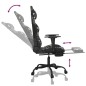 vidaXL Silla gaming masaje reposapiés cuero sintético negro camuflaje vidaXL Silla gaming masaje reposapiés cuero sintético negro camuflaje
