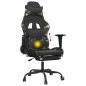 vidaXL Silla gaming masaje reposapiés cuero sintético negro camuflaje vidaXL Silla gaming masaje reposapiés cuero sintético negro camuflaje