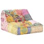 vidaXL Puf modular de tela patchwork