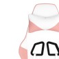 vidaXL Silla gaming masaje y reposapiés cuero sintético blanco y rosa vidaXL Silla gaming masaje y reposapiés cuero sintético blanco y rosa