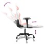 vidaXL Silla gaming masaje y reposapiés cuero sintético blanco y rosa vidaXL Silla gaming masaje y reposapiés cuero sintético blanco y rosa