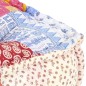 vidaXL Puf modular de tela patchwork