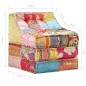 vidaXL Puf modular de tela patchwork