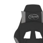 vidaXL Silla gaming de masaje con reposapiés tela negro y gris claro vidaXL Silla gaming de masaje con reposapiés tela negro y gris claro