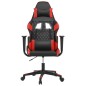 vidaXL Silla gaming de masaje cuero sintético negro y rojo vidaXL Silla gaming de masaje cuero sintético negro y rojo