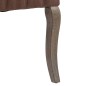 vidaXL Sillas de comedor 2 uds tela marrón efecto lino vidaXL Sillas de comedor 2 uds tela marrón efecto lino