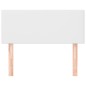 vidaXL Cabecero de cuero sintético blanco 90x5x78/88 cm