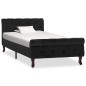 vidaXL Estructura de cama de terciopelo negro 90x200 cm vidaXL Estructura de cama de terciopelo negro 90x200 cm