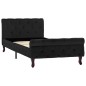 vidaXL Estructura de cama de terciopelo negro 90x200 cm vidaXL Estructura de cama de terciopelo negro 90x200 cm