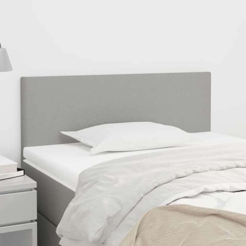 vidaXL Cabecero de tela gris claro 100x5x78/88 cm vidaXL Cabecero de tela gris claro 100x5x78/88 cm