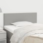 vidaXL Cabecero de tela gris claro 100x5x78/88 cm vidaXL Cabecero de tela gris claro 100x5x78/88 cm
