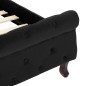 vidaXL Estructura de cama de terciopelo negro 90x200 cm vidaXL Estructura de cama de terciopelo negro 90x200 cm