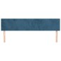 vidaXL Cabeceros 2 unidades de terciopelo azul oscuro 100x5x78/88 cm vidaXL Cabeceros 2 unidades de terciopelo azul oscuro 100x5x78/88 cm