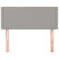 vidaXL Cabecero de tela gris claro 100x5x78/88 cm
