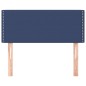vidaXL Cabecero de tela azul 100x5x78/88 cm