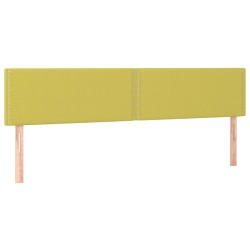 vidaXL Cabeceros 2 unidades de tela verde 90x5x78/88 cm