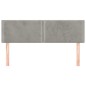 vidaXL Cabeceros 2 unidades terciopelo gris claro 72x5x78/88 cm vidaXL Cabeceros 2 unidades terciopelo gris claro 72x5x78/88 cm